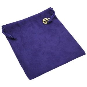 Tory Burch Velvet Storage Pouch, Purple
